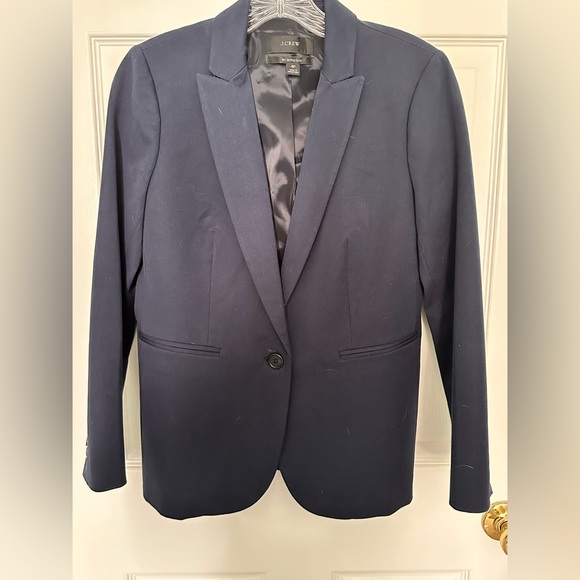 EUC J.Crew Bistretch Navy Blazer 4P - Picture 2 of 5